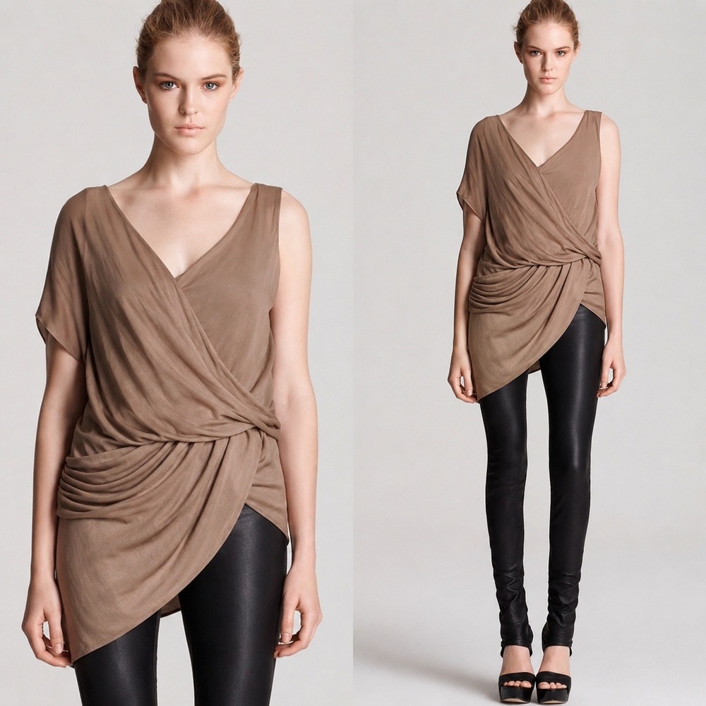 Helmut Lang Draped Wrap Top Women